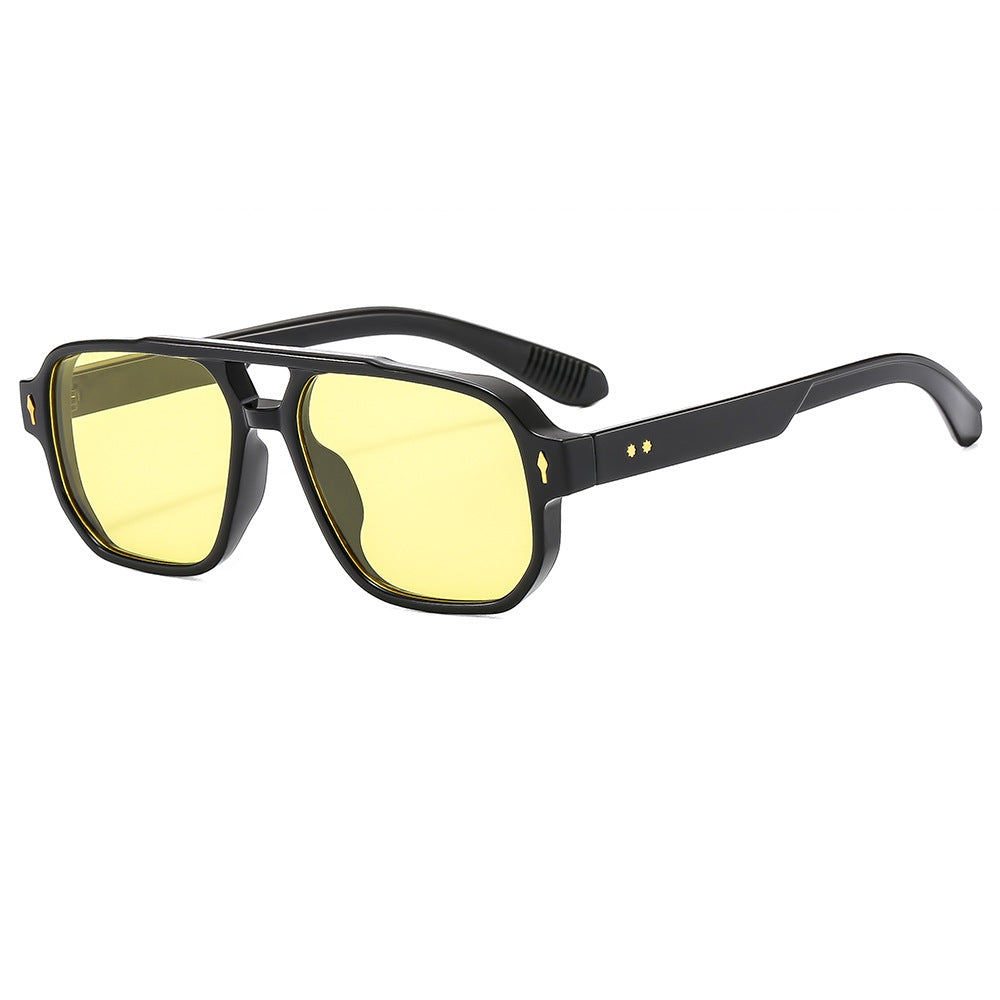 Retro Casual Sunglasses Fashion Double Beam Mi Nail Sunglasses