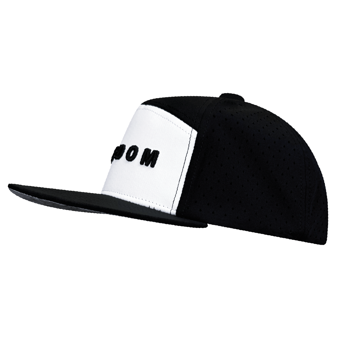 FREEDOM Hat - Black/White Flat Bill with Laser Mesh (Preorder - Ships May)
